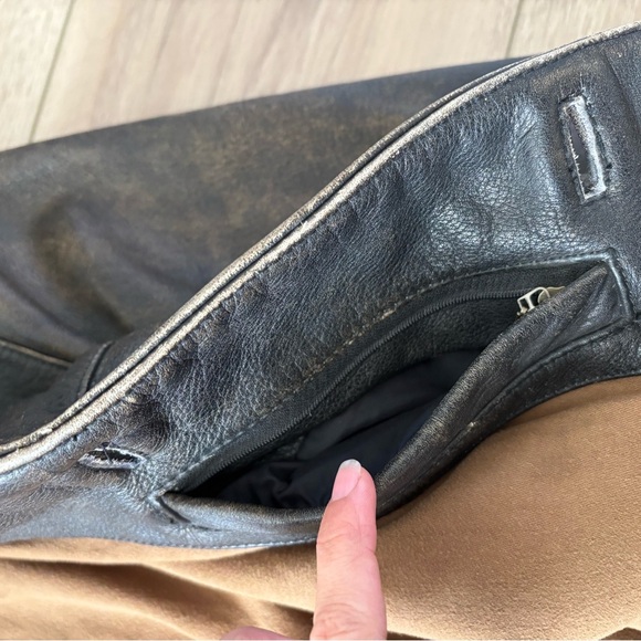 Vtg Marc New York Andrew Marc Mens Small Distressed Leather Heavy Jacket Brown - Picture 9 of 12